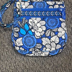 Vera Bradley Blue and White Floral Crossbody Bag